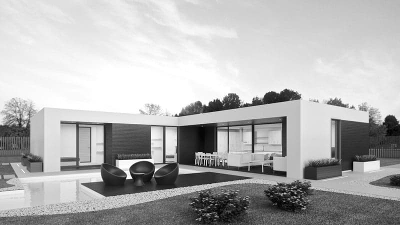 Modern home exterior
